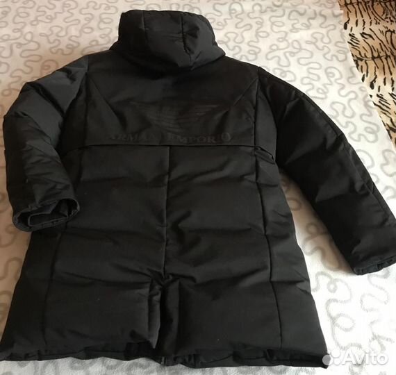Пуховик мужской длинный зимний с капюшоном