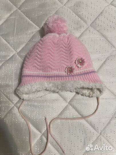 Шапка для новорожденной девочки