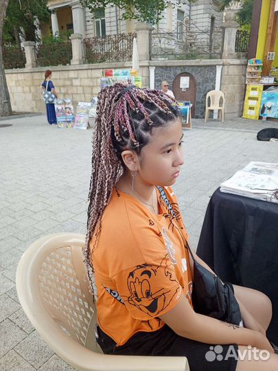 Плетение афрокосичек