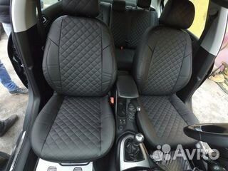 Чехлы эко кожа ромбик на все машины