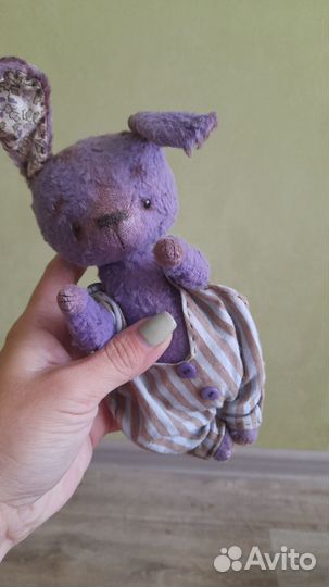 Плюшевый зайка, винтаж