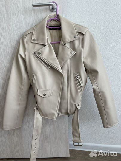 Кожаная куртка косуха Zara