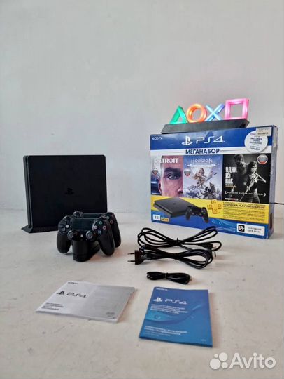 Sony PS4 Slim 800 игр / Доставка / Гарантия