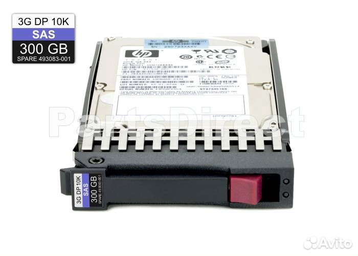 Серверный жесткий диск HP SAS 300gb 10K 2.5