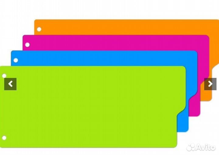 Разделитель листов полоски,пласт,12 л.,4 цвет.Atta