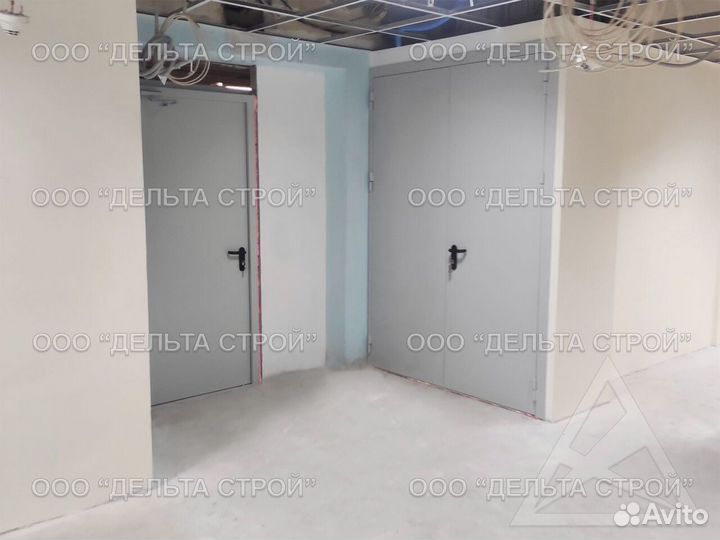 Промышленные ворота с калиткой