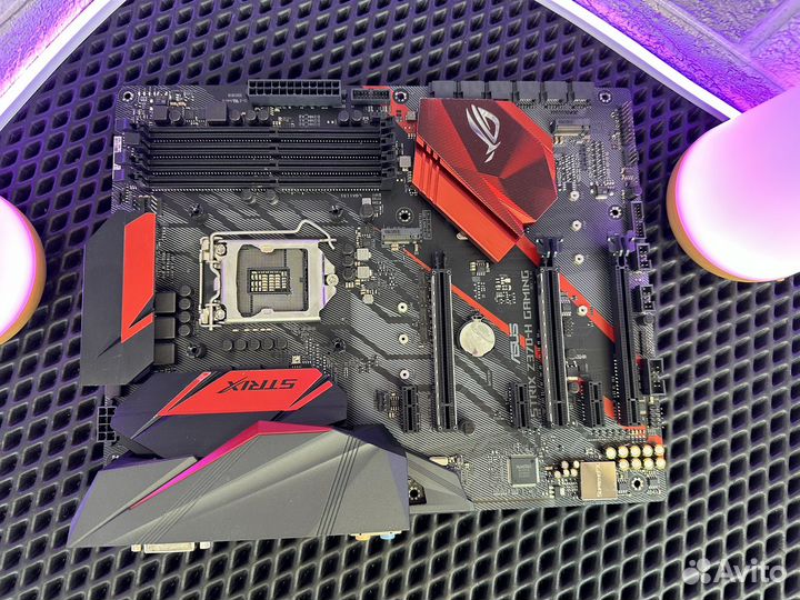 Материнская плата asus rog strix z370-h