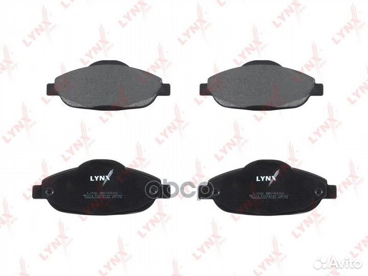 Колодки тормозные дисковые BD-6102 lynxauto