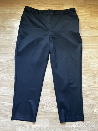 Брюки жен.черные cherry 52