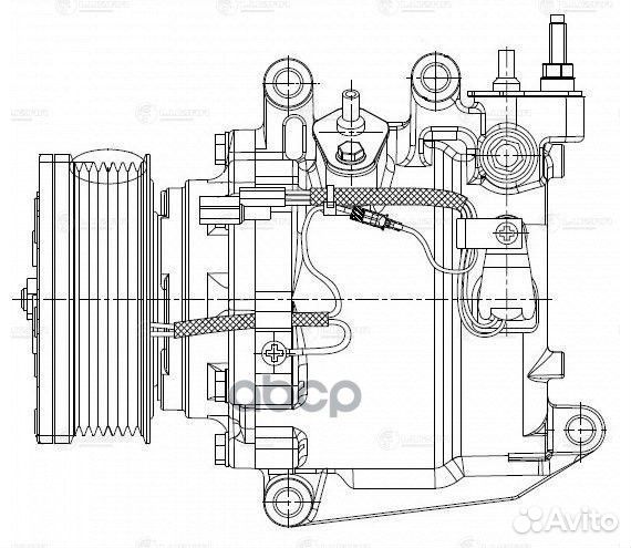 Компрессор кондиционера (запчасть) lcac2320 luzar