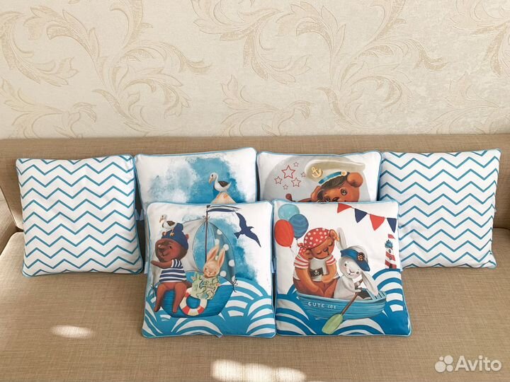 Новые бортики для детской кровати и пододеяльник