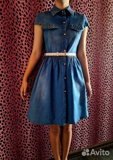 Джинсовое платье