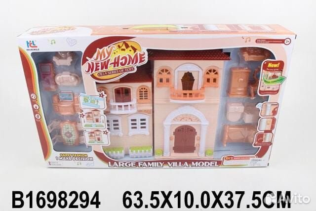 Дом 6656 для кукол, (свет/звук) в коробке