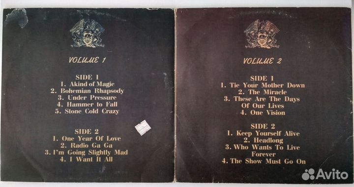 Пластинки Queen 1975,1978,1984, 1986, 1992 годов