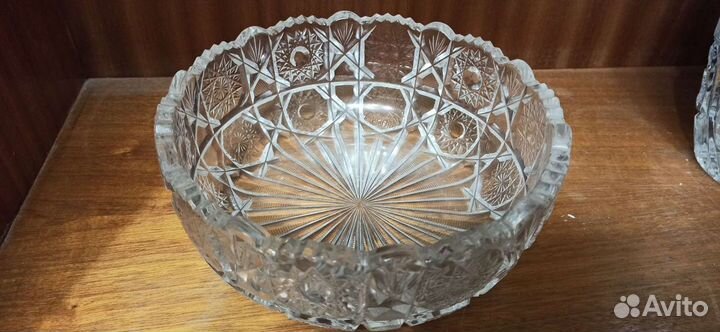 Салатник хрустальный винтаж