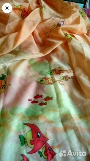 Тюль штора органза детская