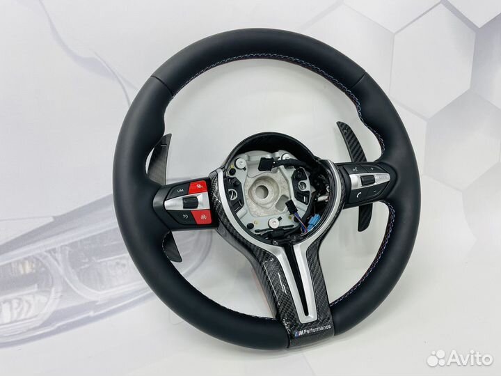 Карбоновый руль BMW F15 F85 с подогревом