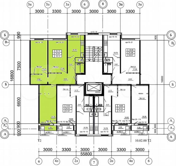 3-к. квартира, 82,7 м², 3/11 эт.