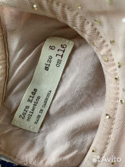 Платье zara для девочки 116