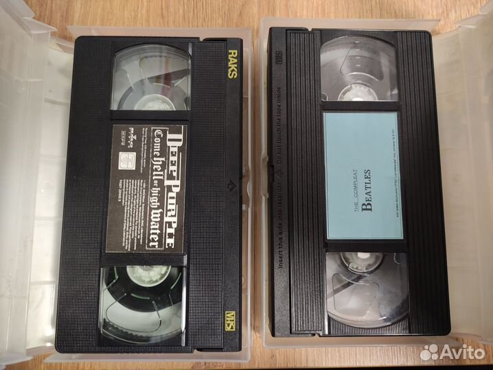 Видеокассеты Битлз и Дип Пёрпл