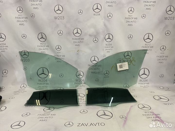 Стекла боковые Mercedes 204