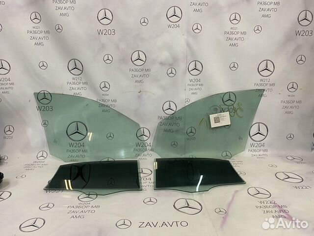 Стекла боковые Mercedes 204