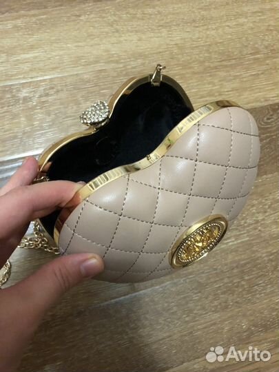 Клатч Love Moschino бежевый