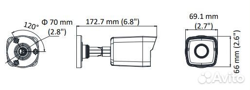 Новая IP камера HiWatch DS-I200(D) 2Мп