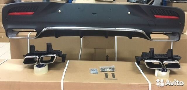 Диффузор с насадками 63 AMG Mercedes GLE