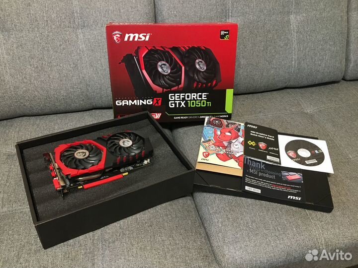 Видеокарта MSI GeForce GTX 1050 Ti gaming X 4G