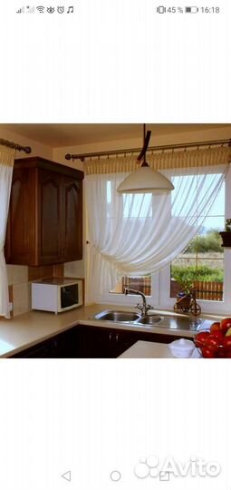 Комплект Занавески на кухню бу 3м