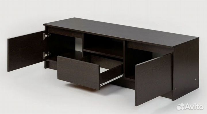 Тумба под тв Ларго, 140х44,6х44,3, цвет венге