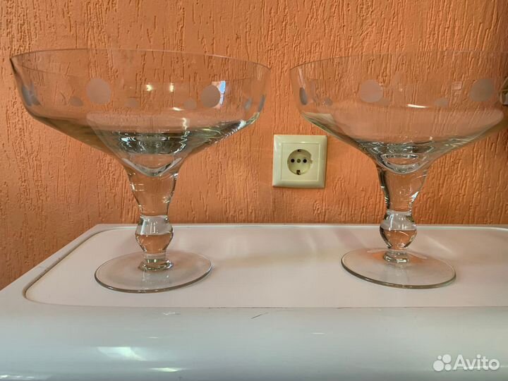 Конфетница на ножке стекло СССР