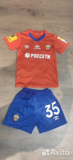 Футбольная форма цска для мальчика 7-9 лет