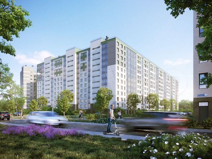 1-к. квартира, 34,3 м², 3/12 эт.