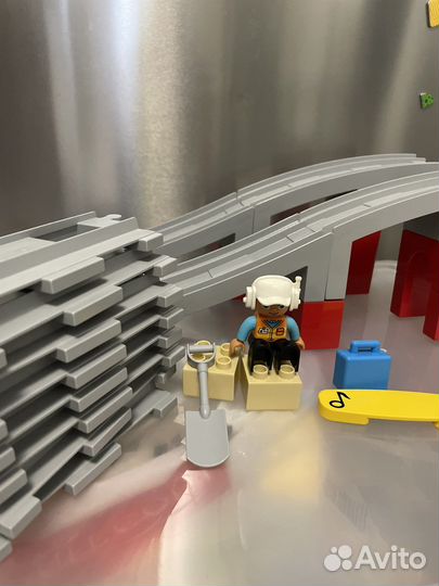 Lego дупло поезд на паровой тяге и самолет