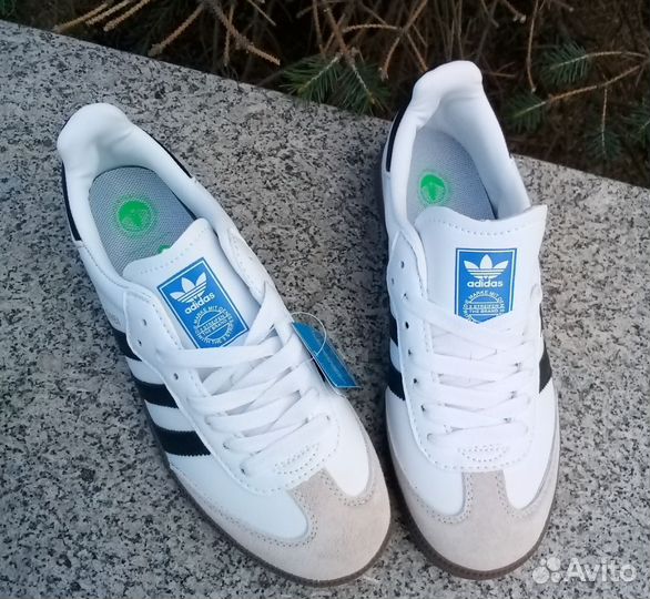 Кроссовки кеды Adidas Samba белые