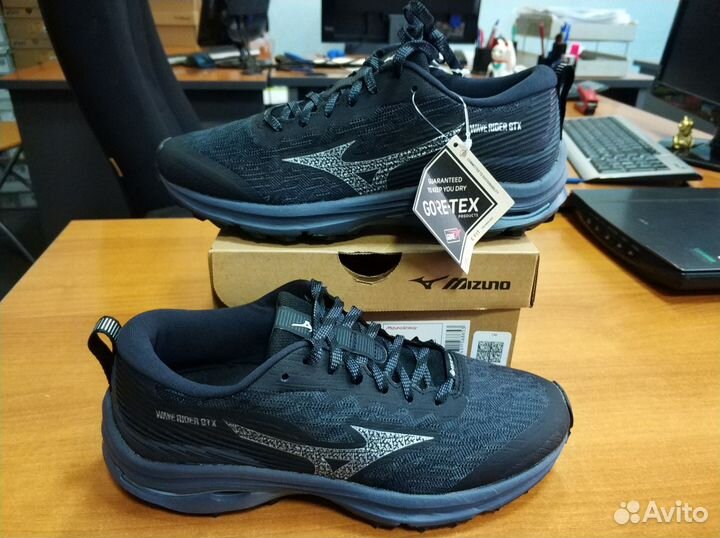 Кроссовки Mizuno Rider GTX Black Wmns