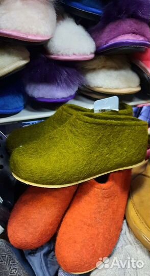 Войлочные тапки Снеги