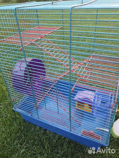 Клетка для хомяка 4 уровня, всё в комплекте