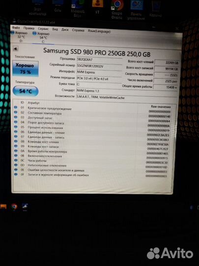 Samsung 980 PRO 250GB и ещё много разных