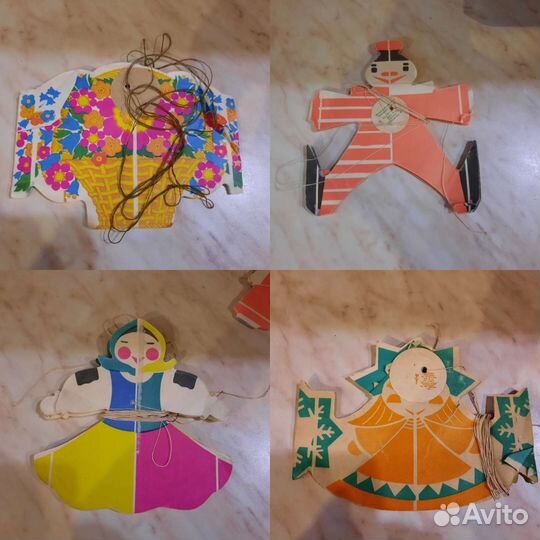 Новогодние гирлянды, фонарики времен СССР