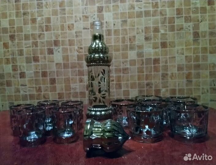 Новый Набор Фужеры Стопки Бутылка