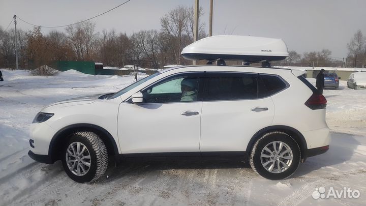 Багажник Nissan X-Trail, бокс на крышу, автобокс