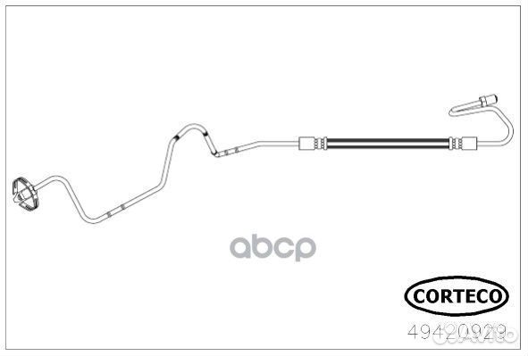 49420929 шланг тормозной зад. лев. Citroen C4