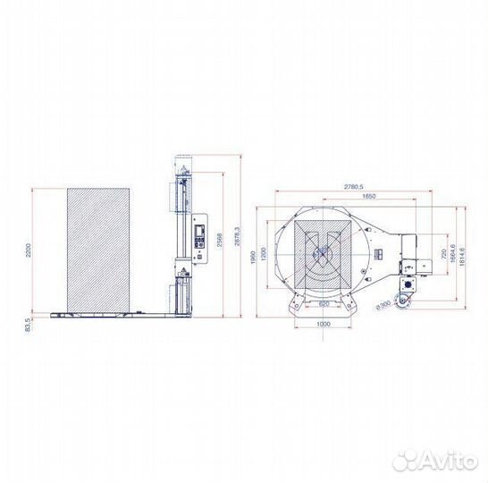 Паллетоупаковщик rotoplat inox TP3