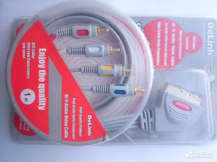 Кабель Delink 4RCA-scart