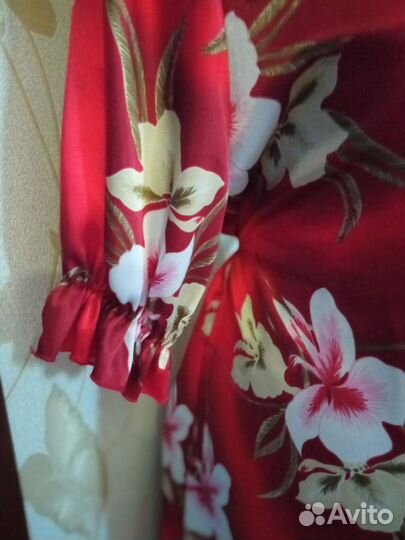 Халат женский атласный