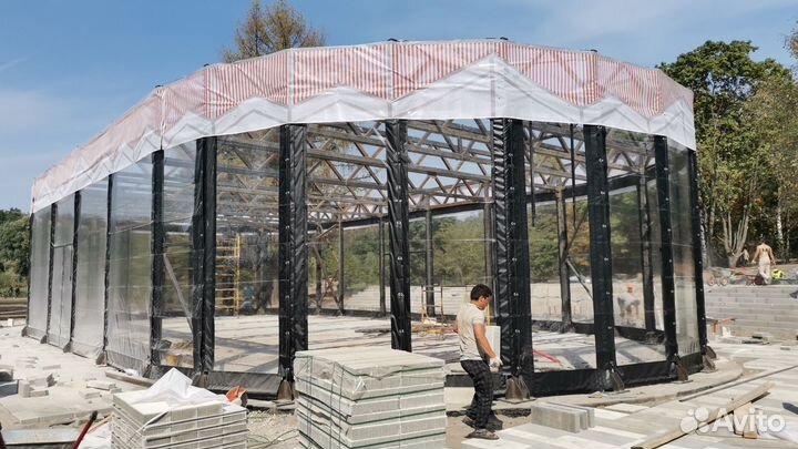 Мягкие окна под выставочный комплекс