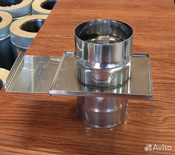 Дымоход шибер-задвижка D115 нерж.1мм